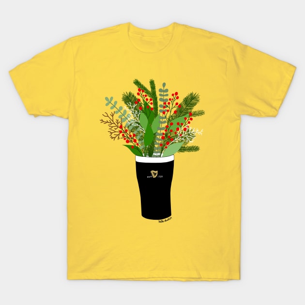Guinness Flowers T-Shirt by Kate Durkin Illustration
